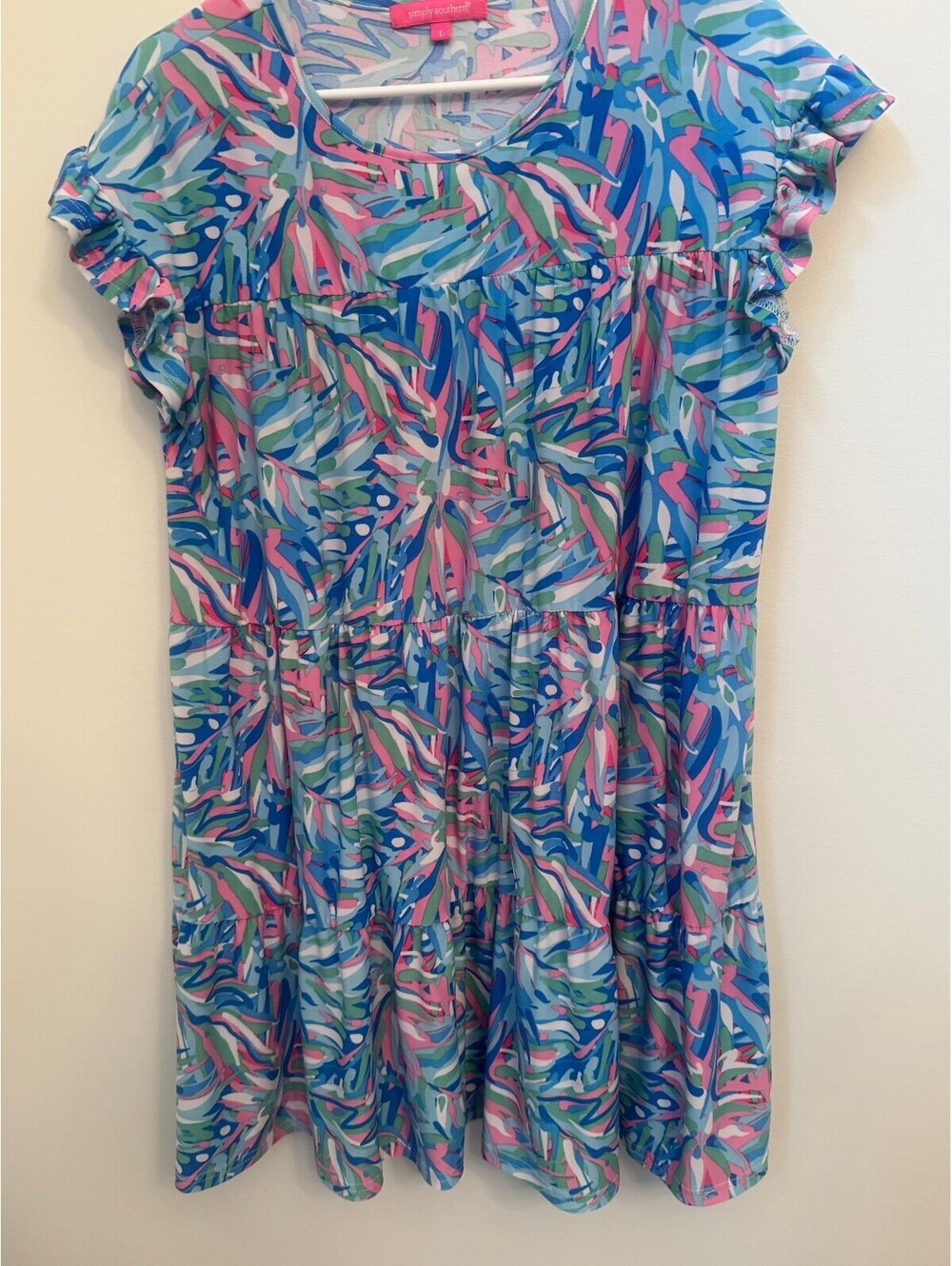 Simply Southern colorful short sleeve dress